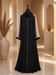 Noir Blush Hand work Modest Abaya