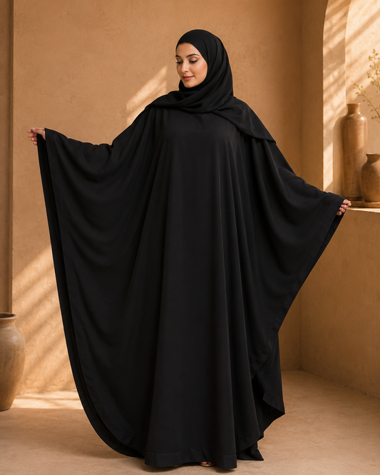Oversized Black Butterfly Abaya coustomiz available colour and size