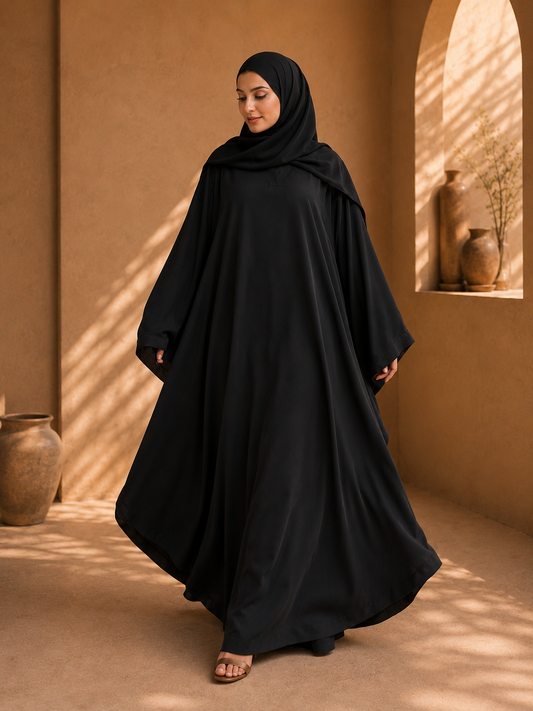 Oversized Black Butterfly Abaya coustomiz available colour and size