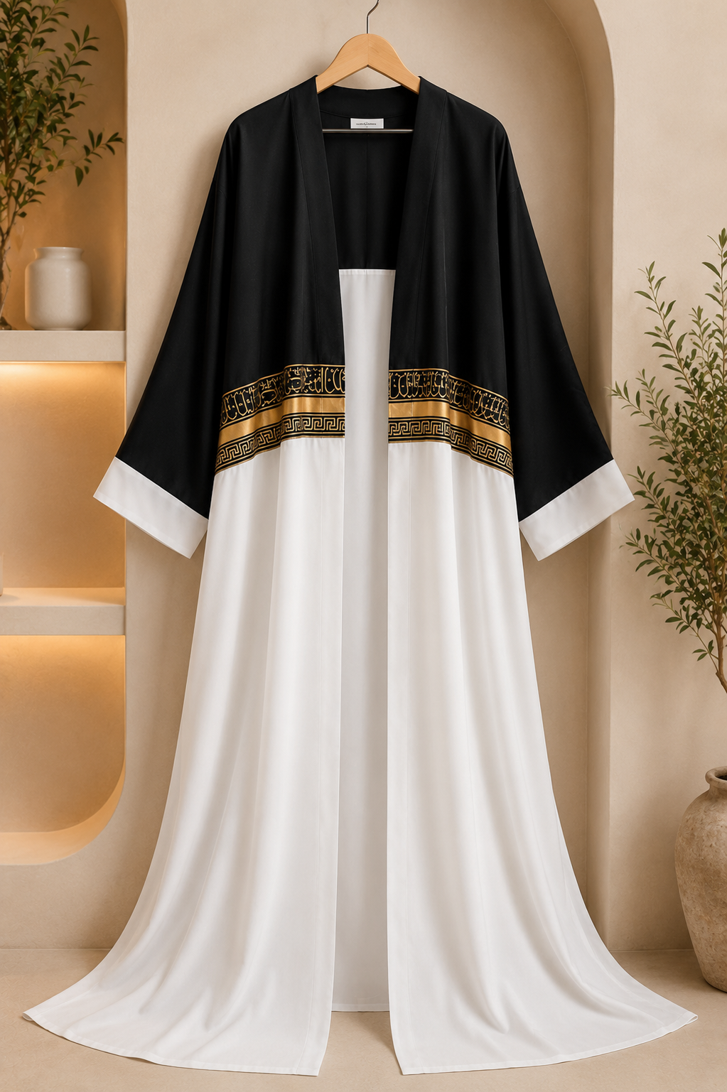 Royal Nida Contrast Abaya